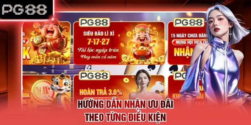 Hướng dẫn nhận ưu đãi theo từng điều kiện