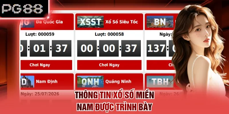 Thông tin xổ số miền nam được trình bày